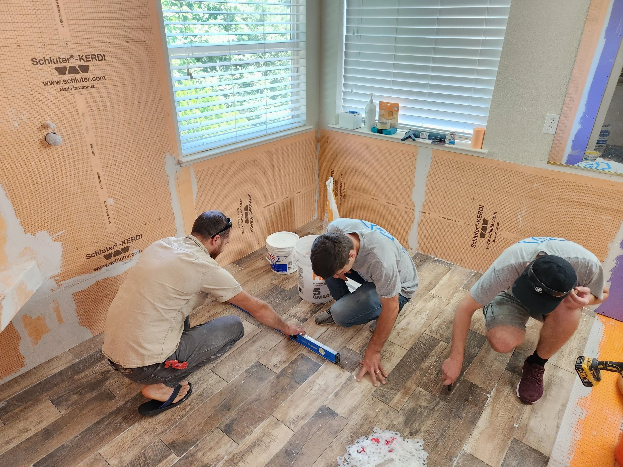 How many construction guys does..