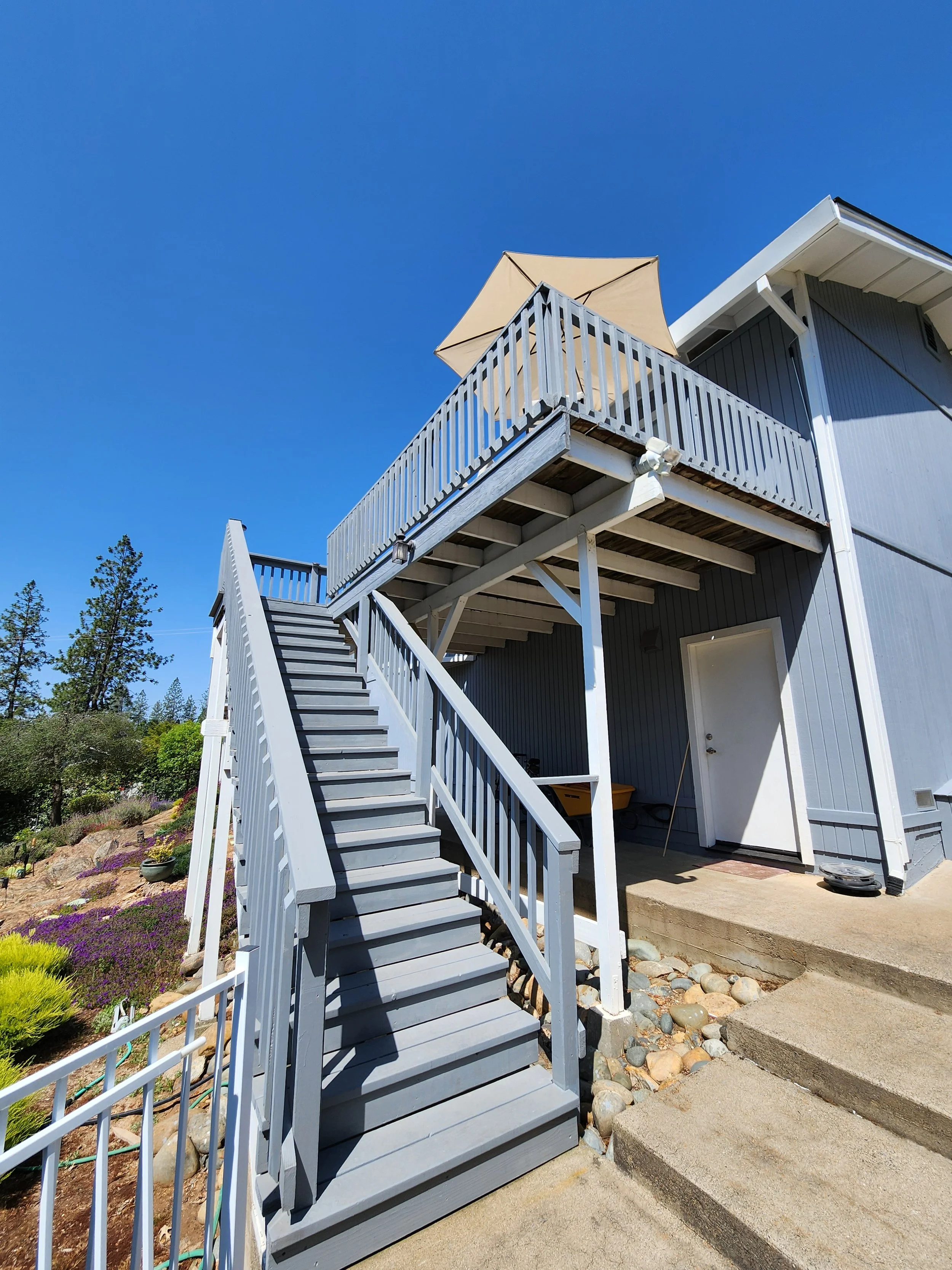 Old deck. Had a lot of dry rot