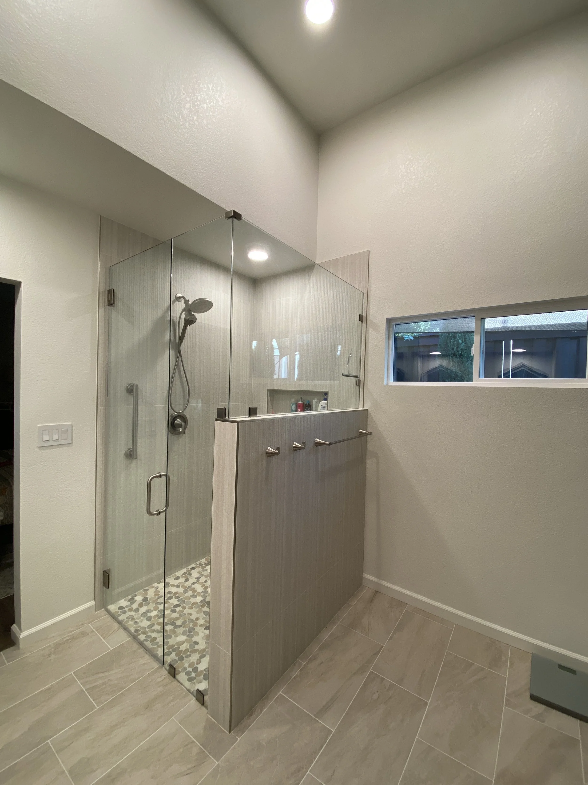 New shower and a new window