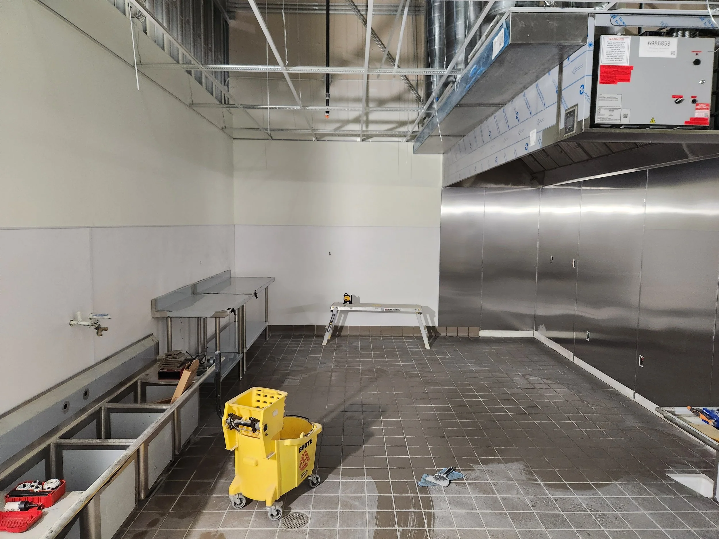 New tile in the kitchen