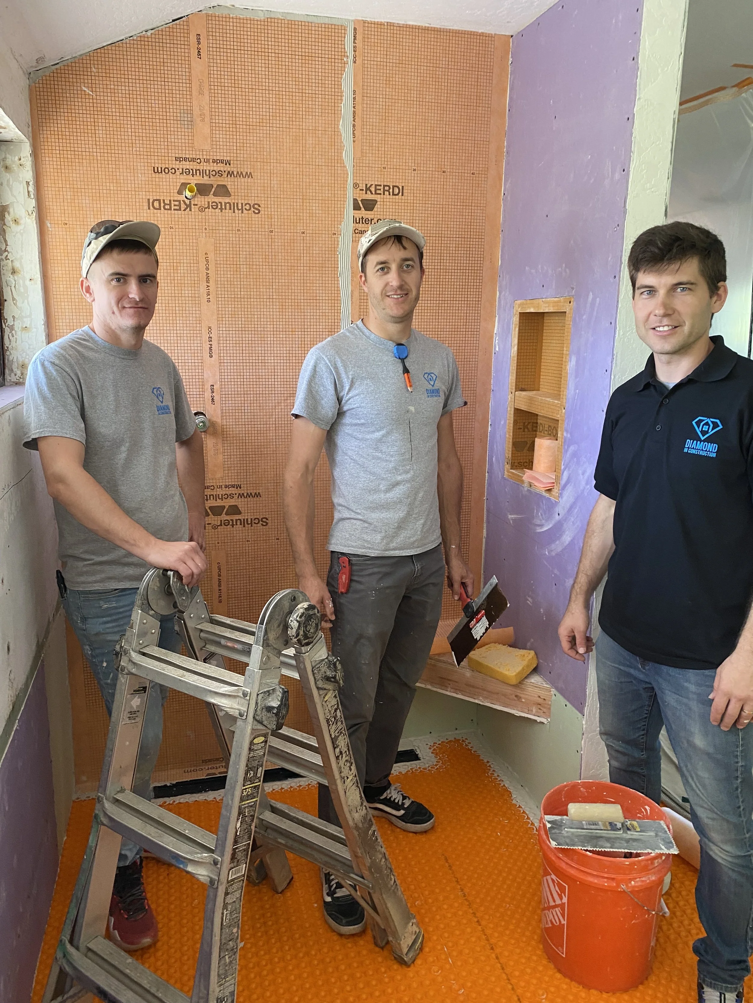 These guys made this bathroom beautiful