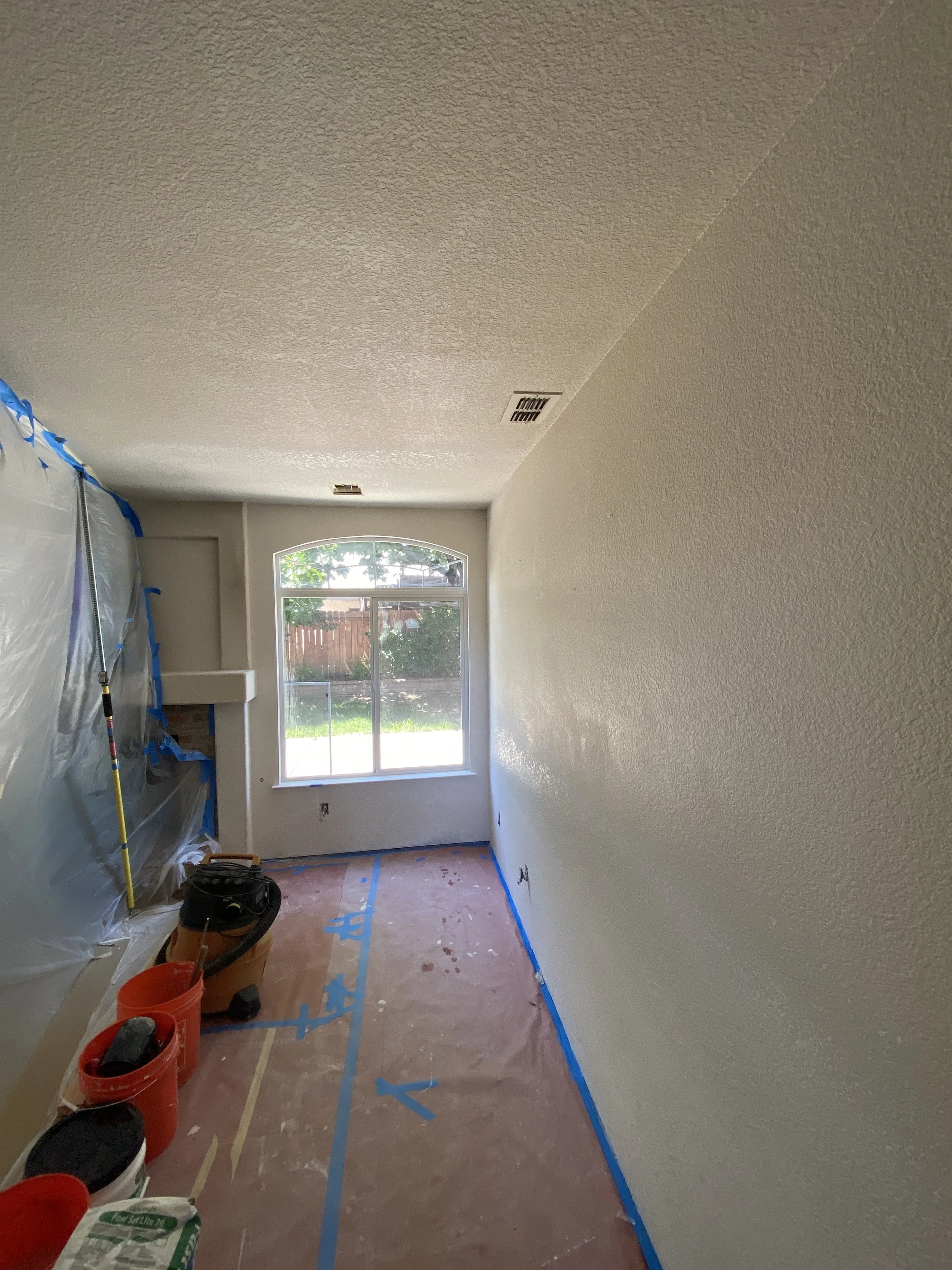 Protecting the rest of the house from dust