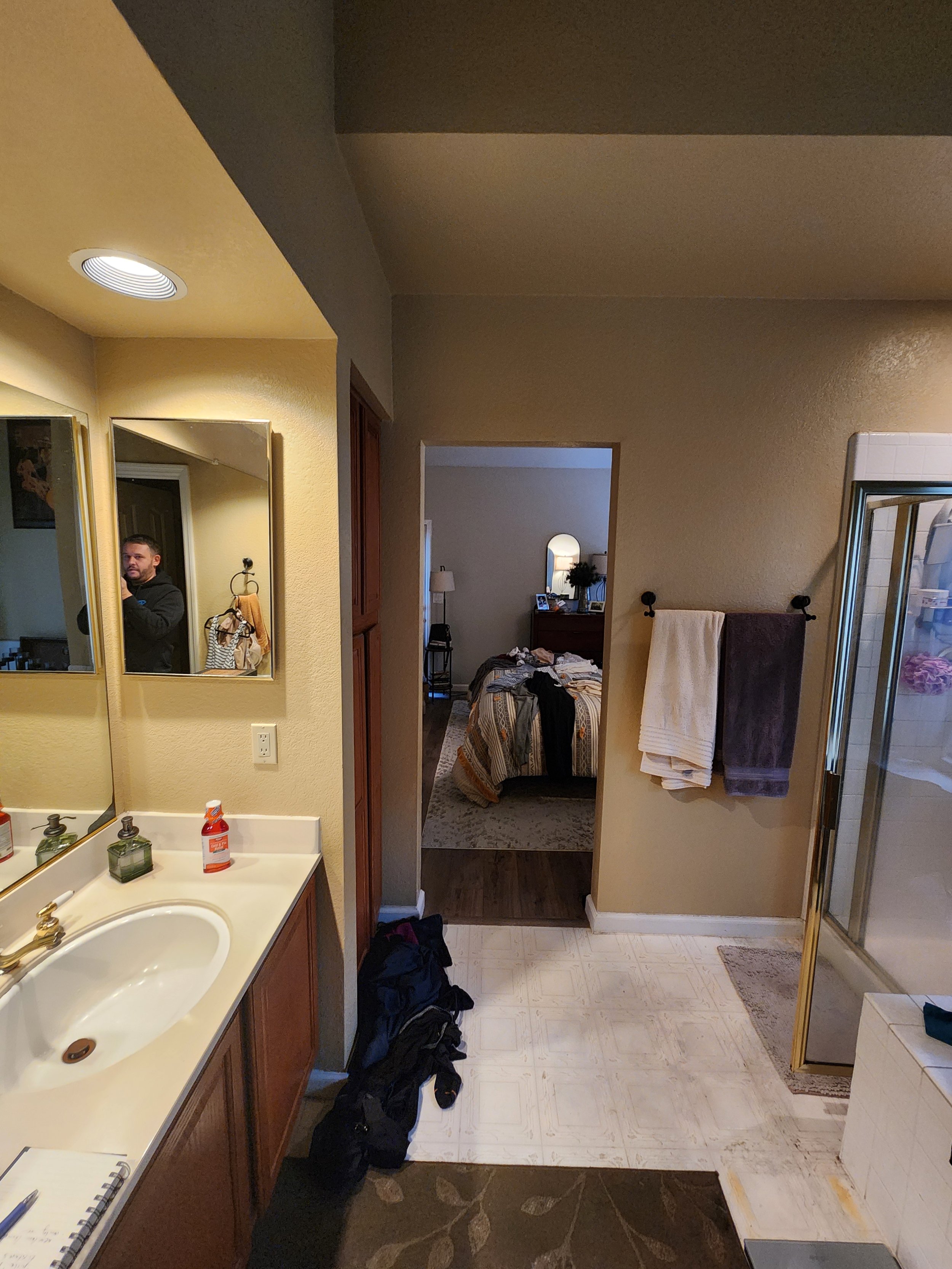 A lack of light made this room dark all the time