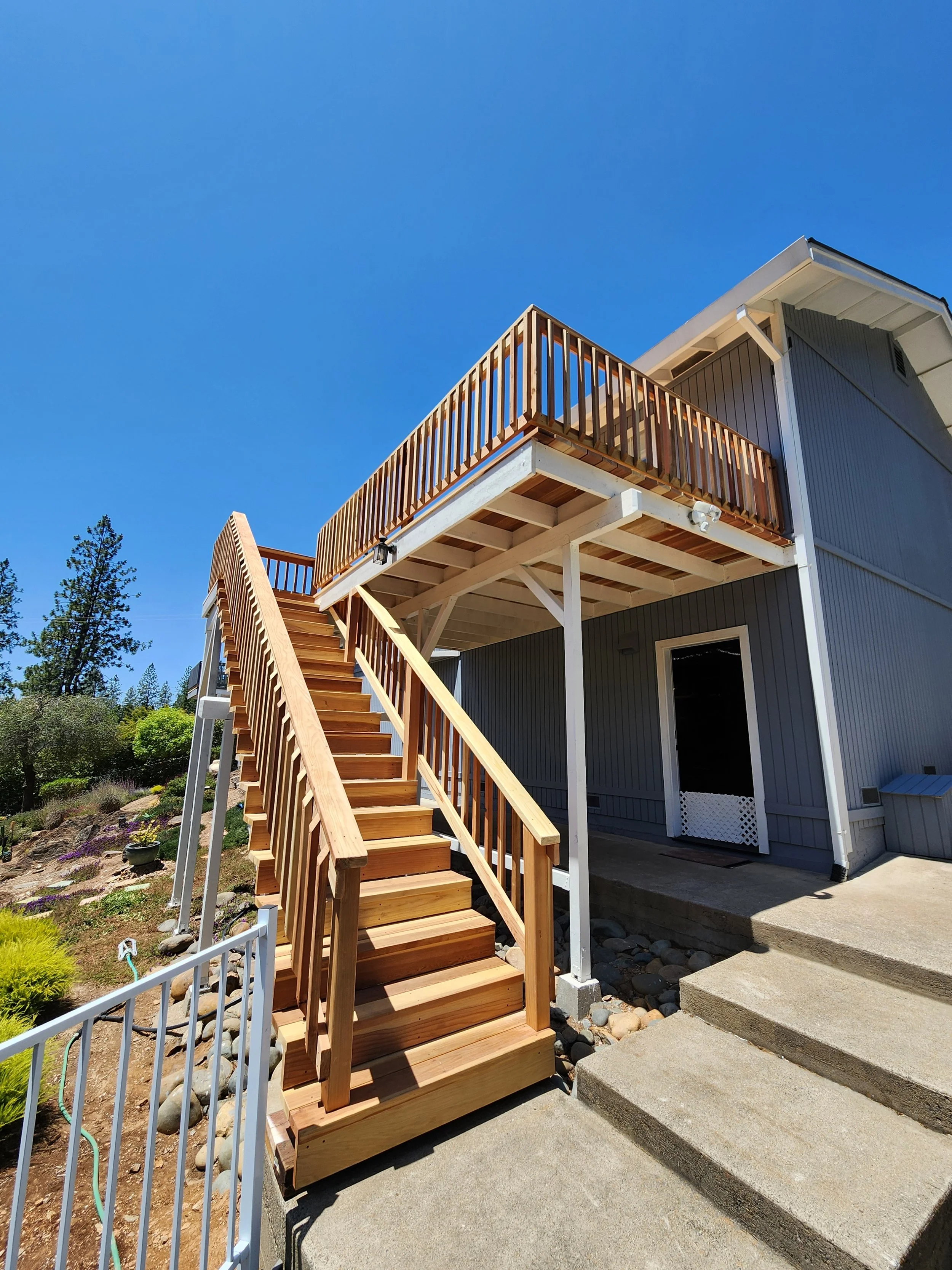 The front of the new deck