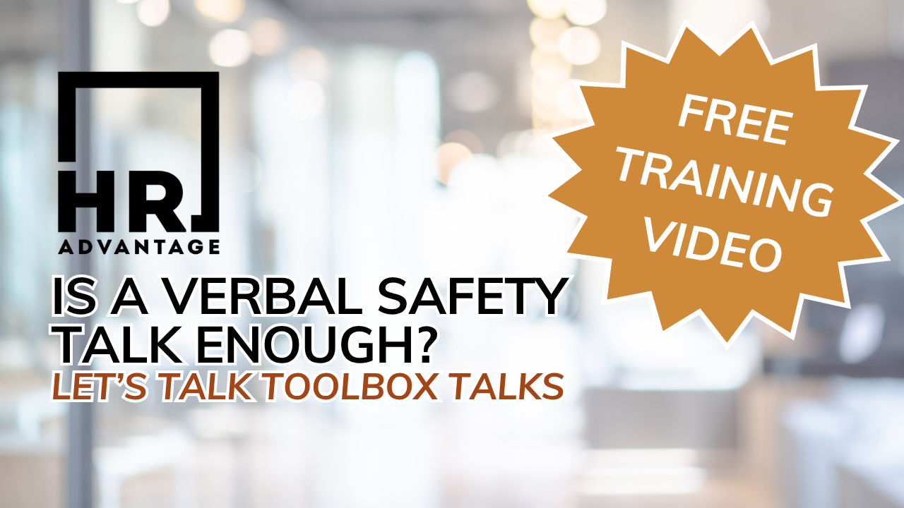 Is A Verbal Safety Talk Enough?