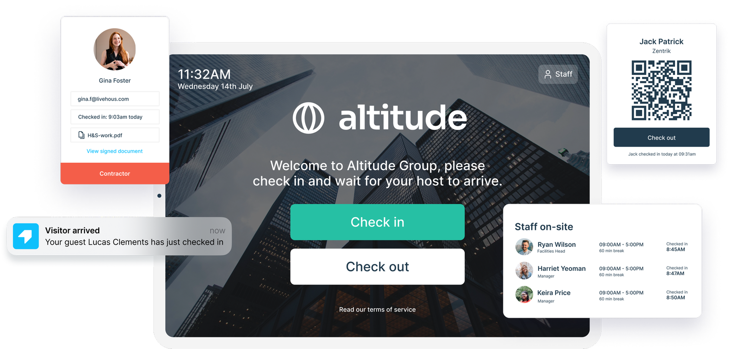 Visitor & Staff Sign In App | e-Reception Book
