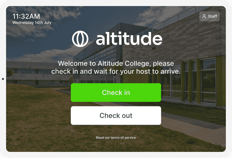 Secure Visitor Check-in System for Schools | e-Reception Book
