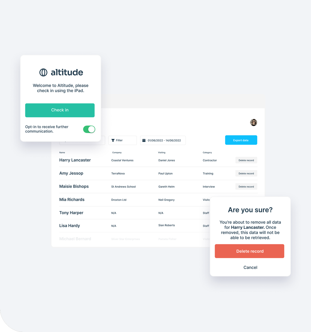 Visitor & Staff Sign In App | e-Reception Book