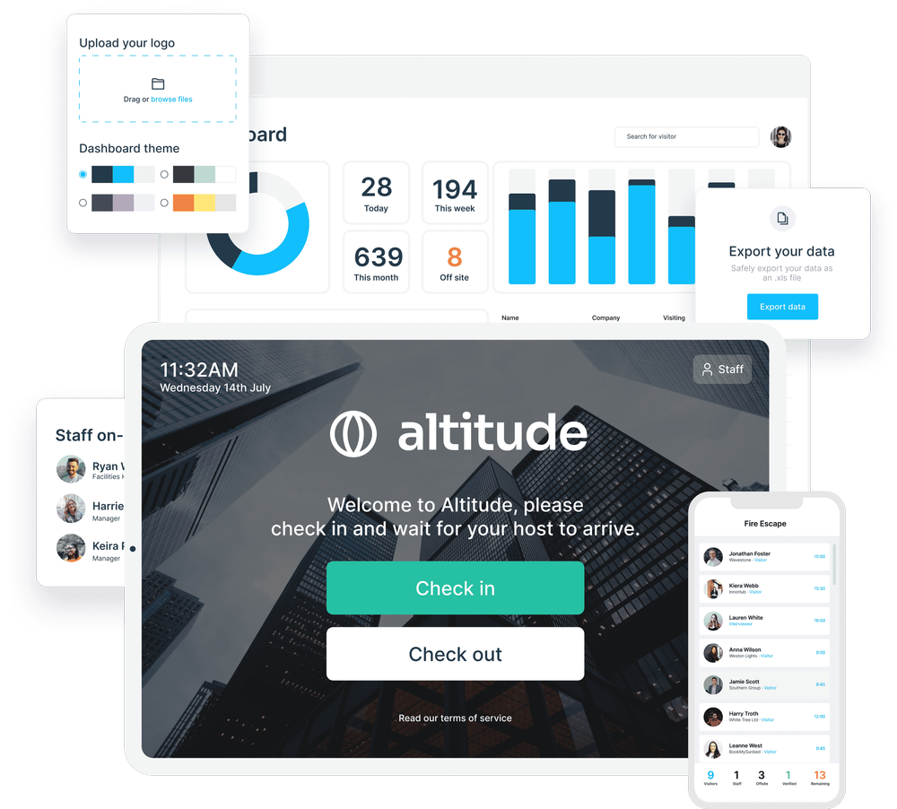 Visitor & Staff Sign In App eReception Book