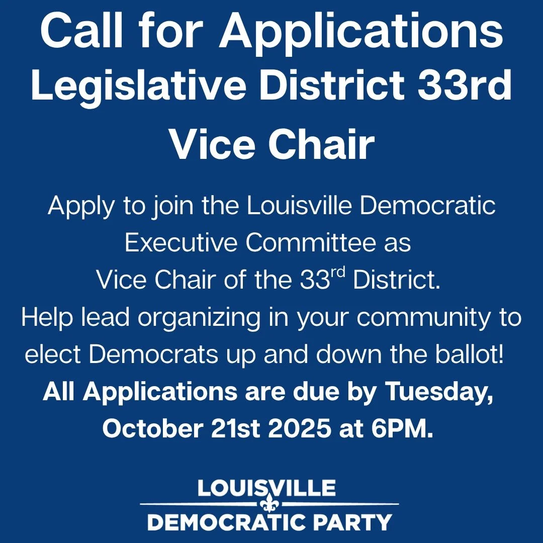 Do you live in House District 33? There is a vacancy on our Executive Committee. Apply to be the Vice Chair for Legislative District 33. Link in our story to apply.
