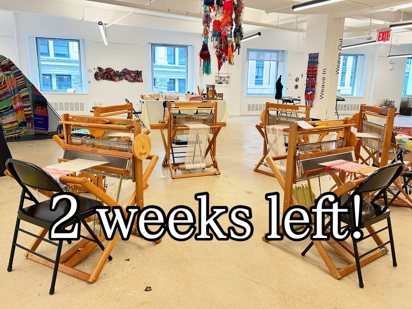 Only two weeks left to book your free weaving session at Weave In, Weave Out!

To join the 140 weavers who have added their mark to the exhibition, visit - 

www.intertwinearts.org/appointments

Weave In 🧶 Weave Out 🧶

Image description: a circle o