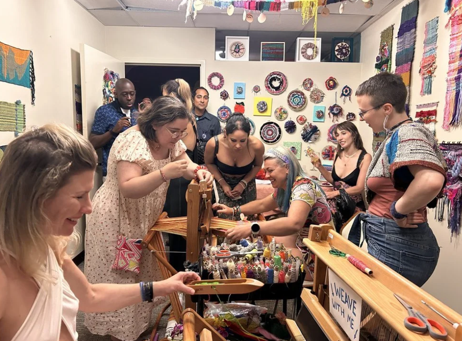 Weaving At Chashama Gala
