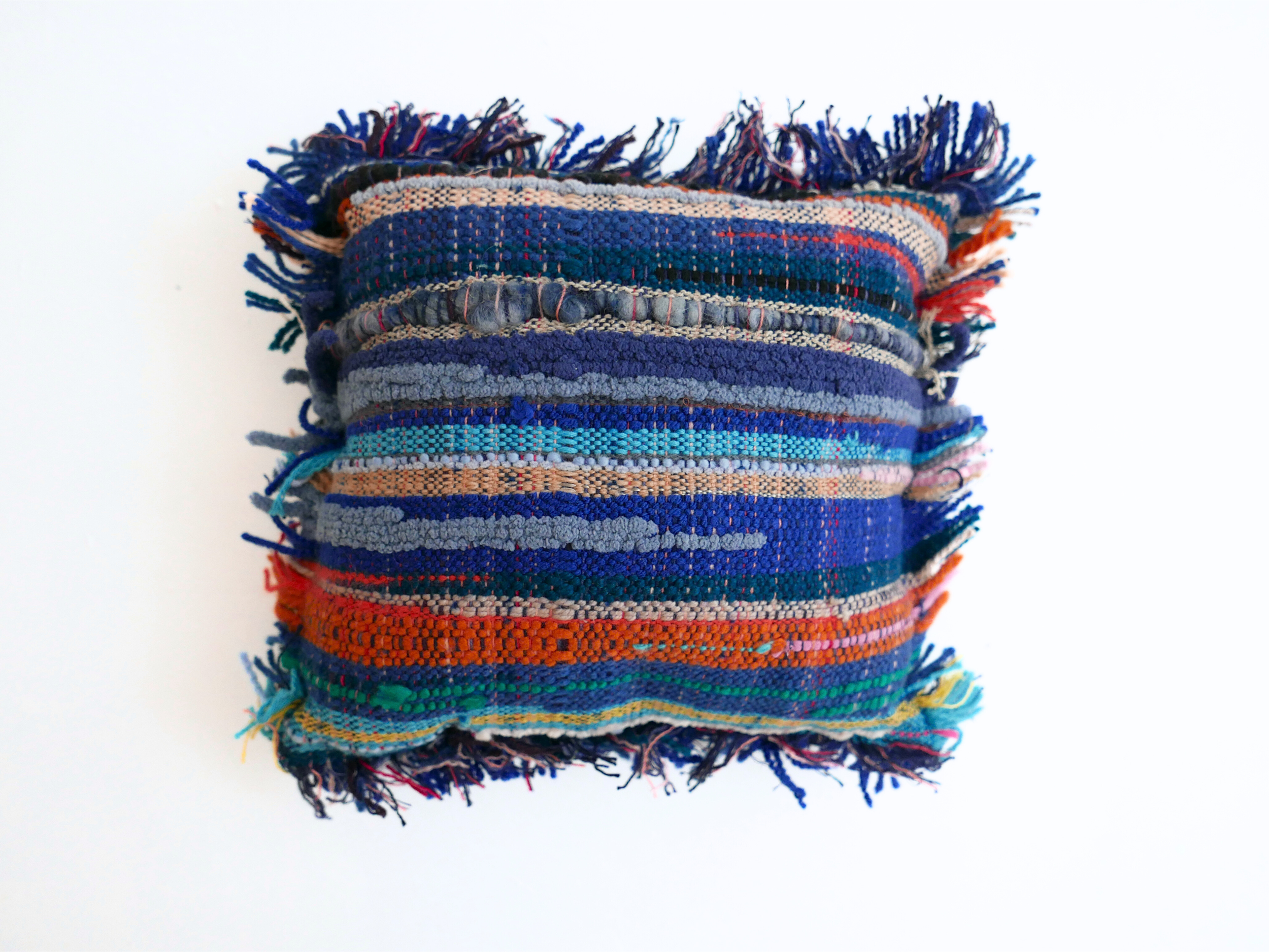 Pillow with fringe by Anna-Maie