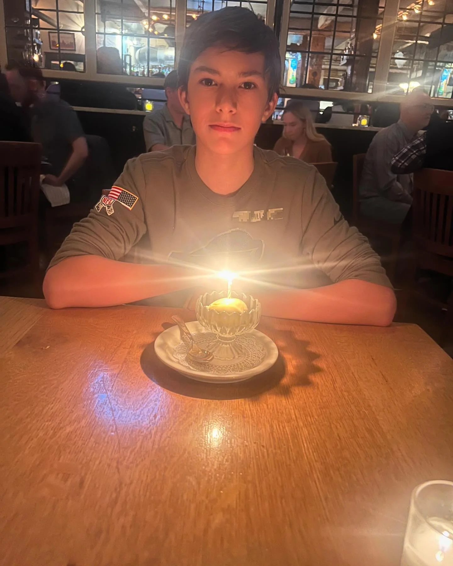 This amazing boy has turned into a teenager. I couldn&rsquo;t be more proud of him and grateful to call him my grandson. Eliah Timothy, Eli, loved by so many. Thank you to @pullmanisland for greeting Eli at @restaurantgoodluck and making Eli feel spe