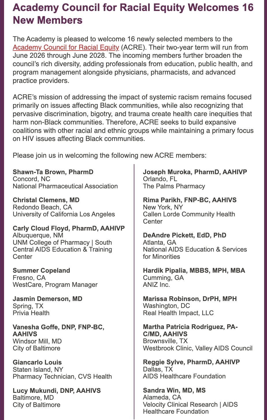 Dr. Robinson Selected to Serve on AAHIVM’s Academy Council for Racial Equity