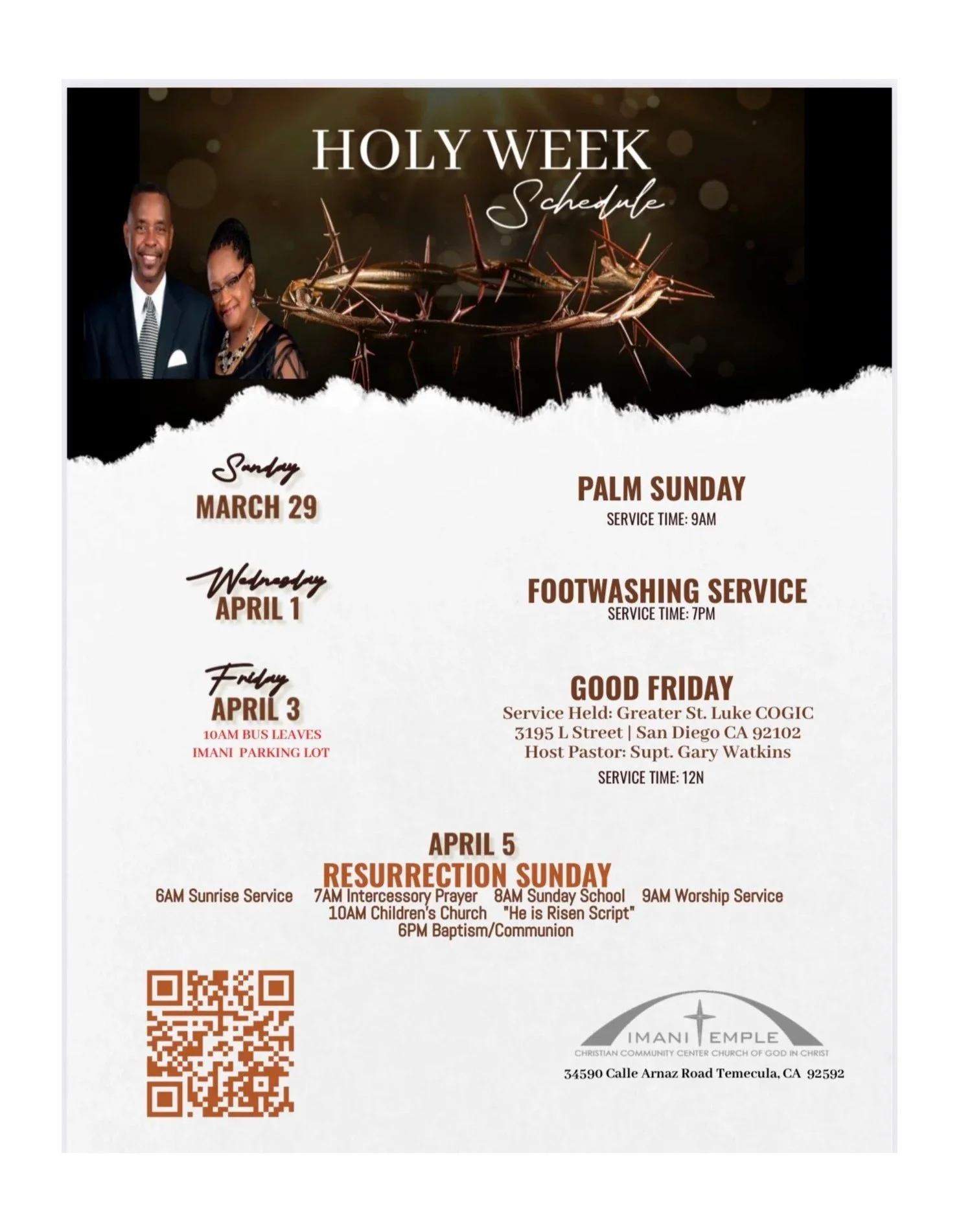 Holy Week and Resurrection Sunday