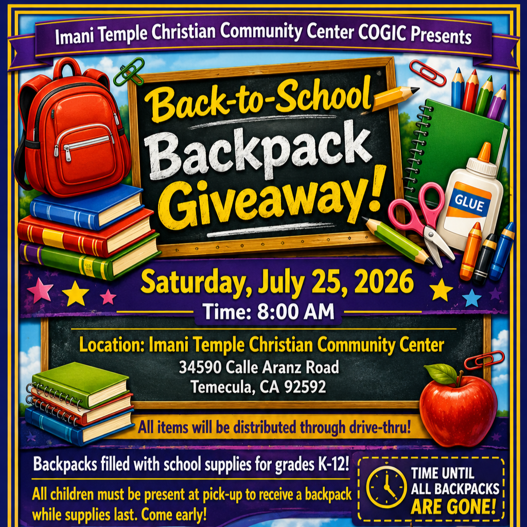 Back Pack Giveaway