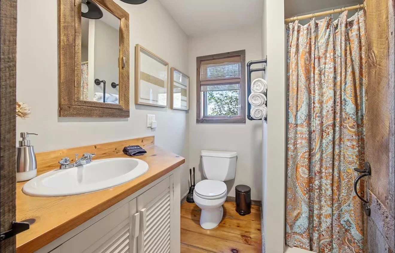 Full Bathroom off Pool and Sauna