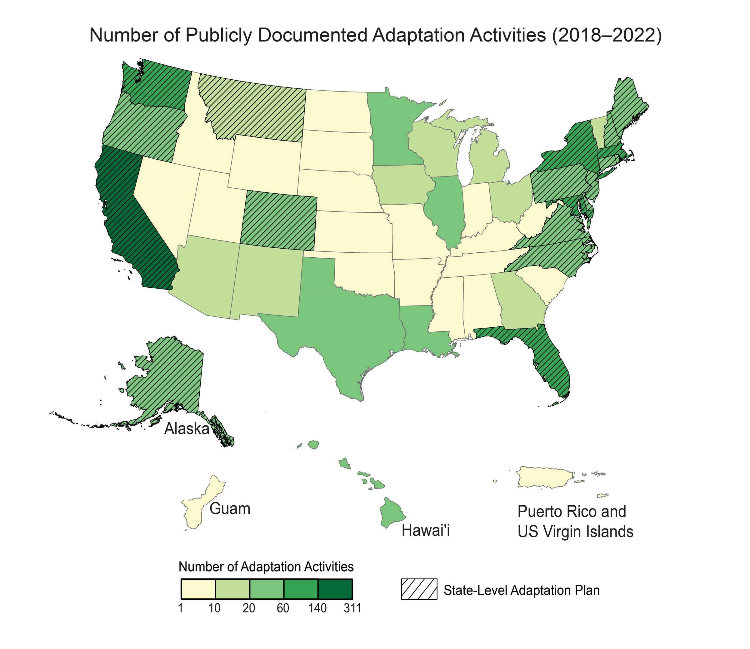  Adaptation activities across the US as of 2022. Source:  NCA5  