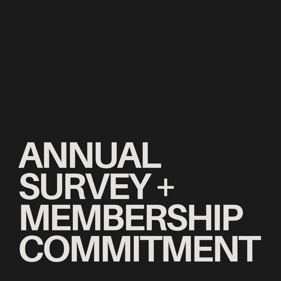 Annual Membership Commitment &amp; Survey Due