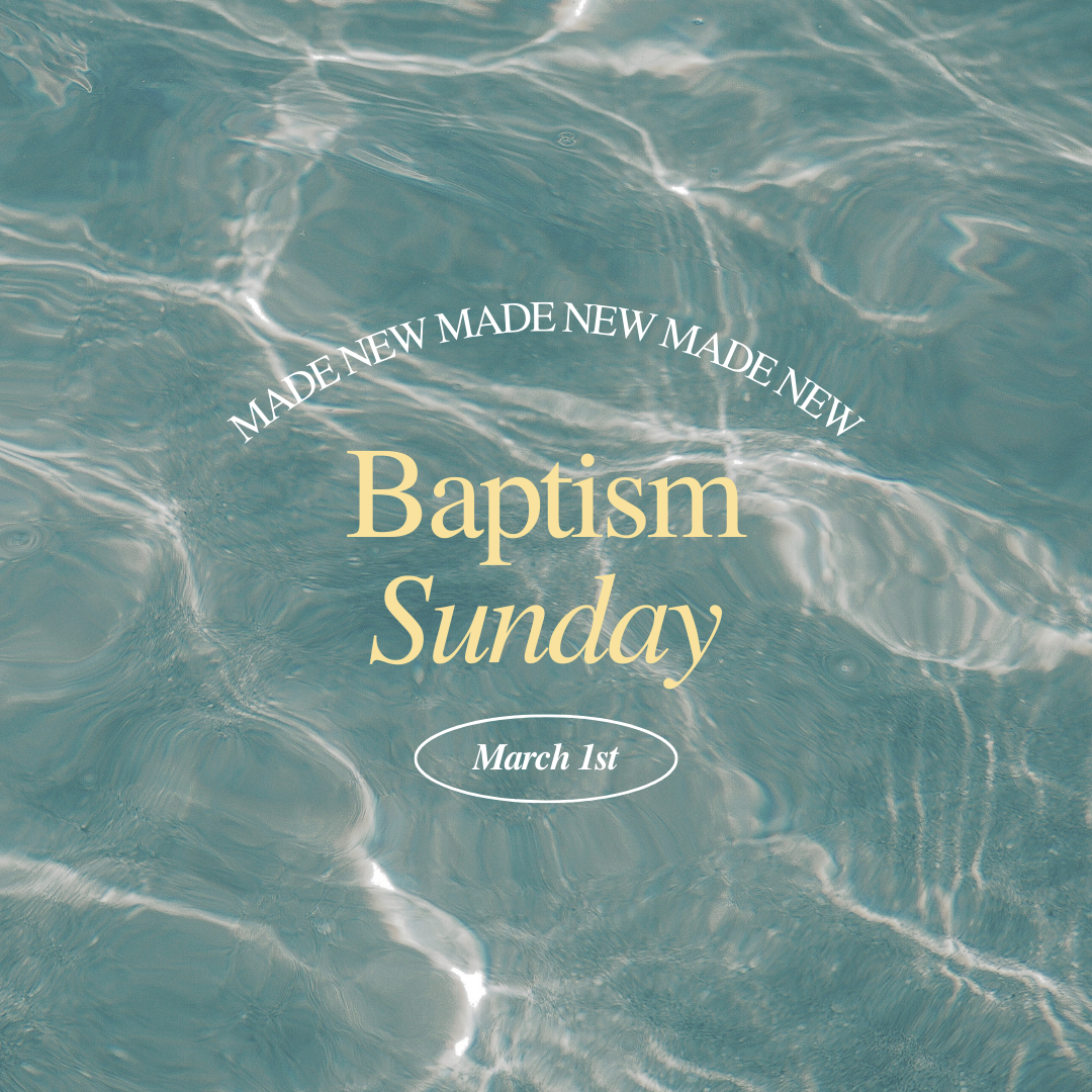 Baptism Sunday