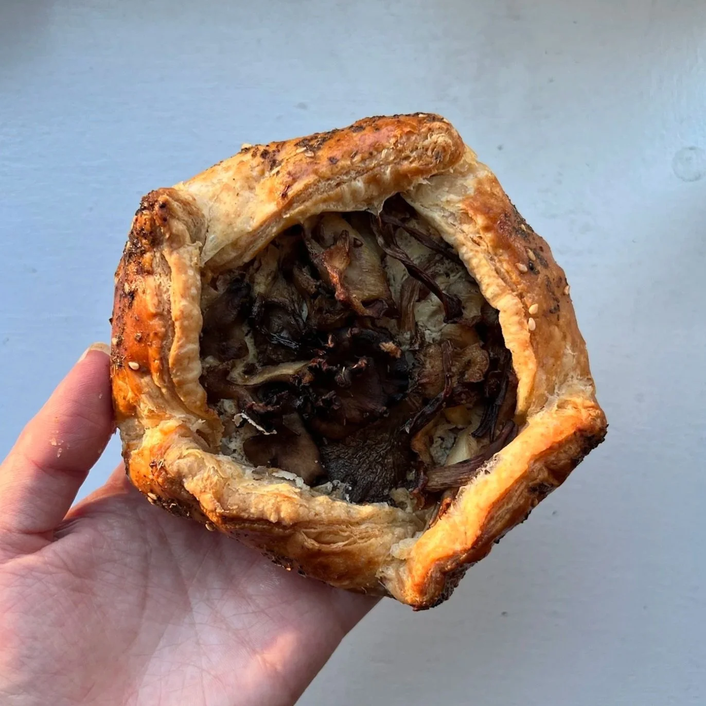 Mini Mushroom, Feta, and Zaatar Galettes