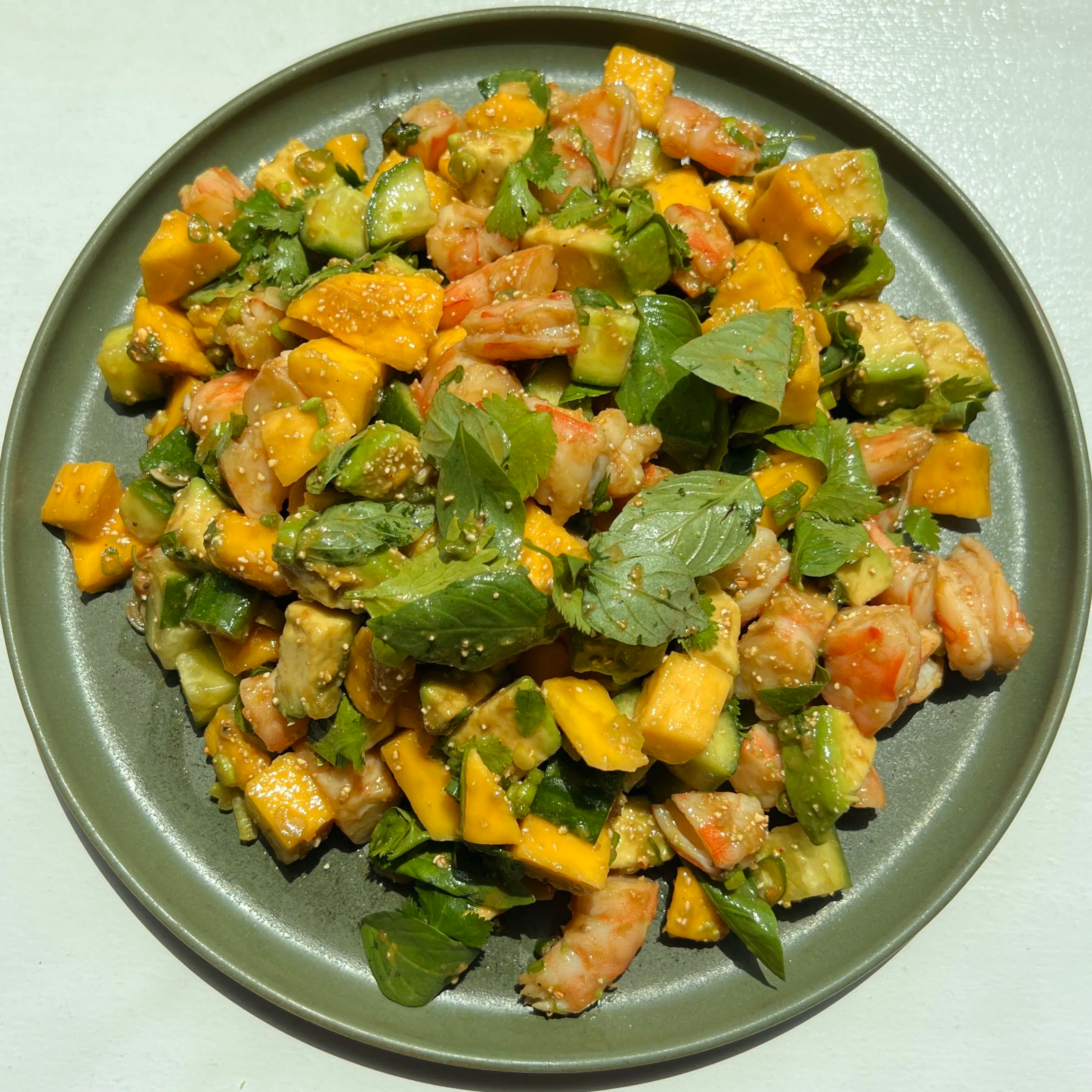 Spicy Shrimp Mango Salad
