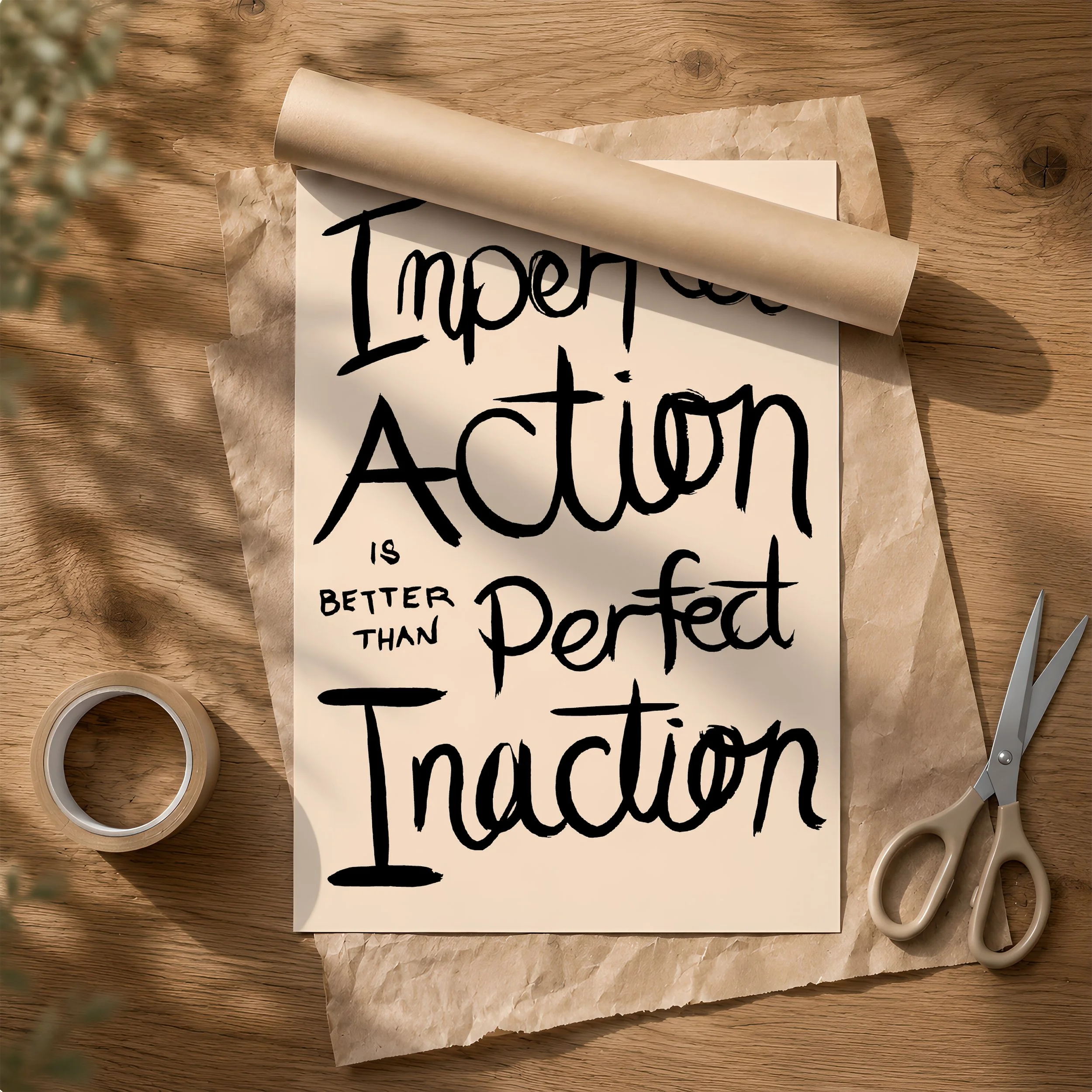 Imperfect Action A3 Poster