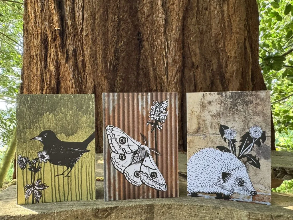 Moth Card with Friends on Redwood.jpg (Copy)