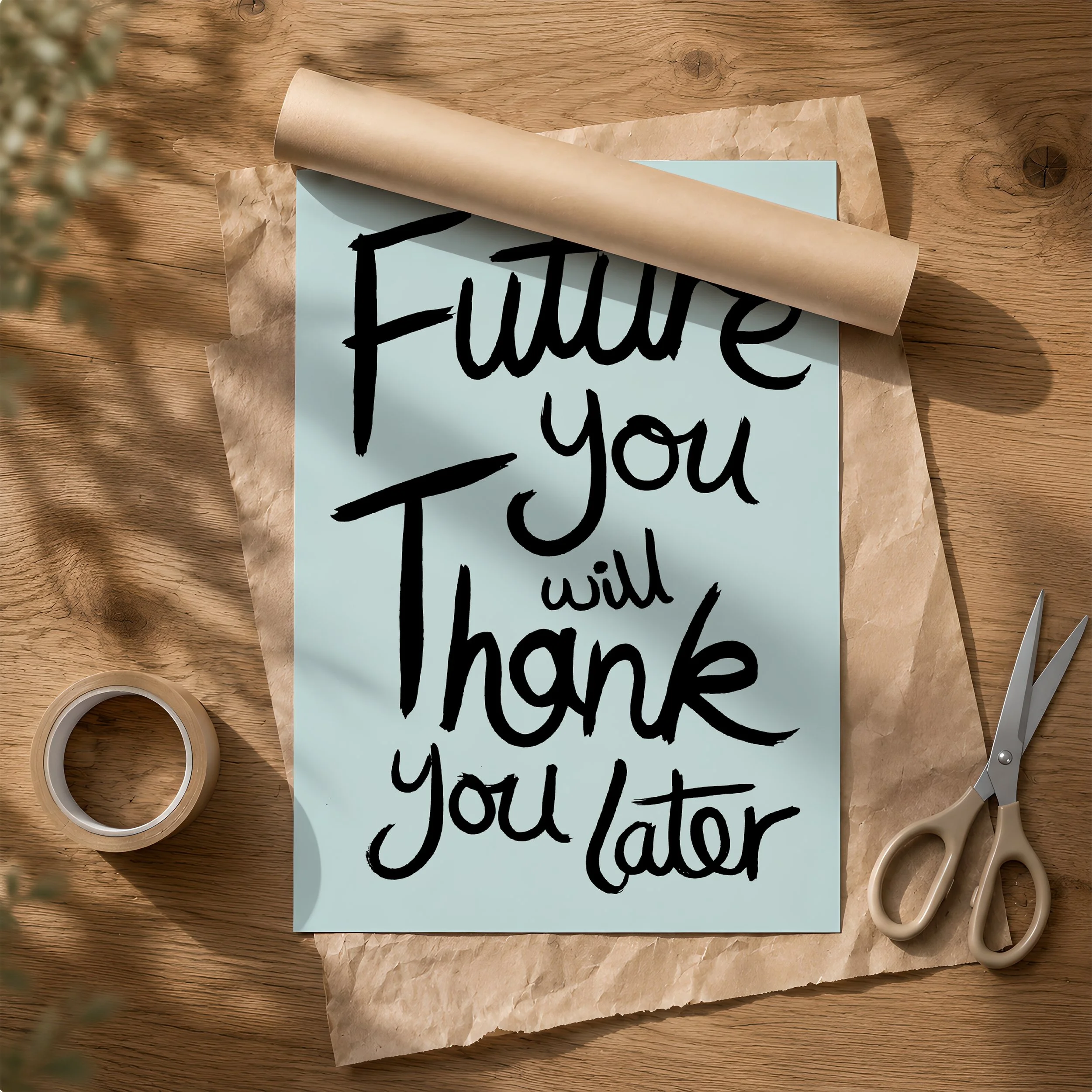 'Future You' Poster & Tube on Brown Paper.jpg
