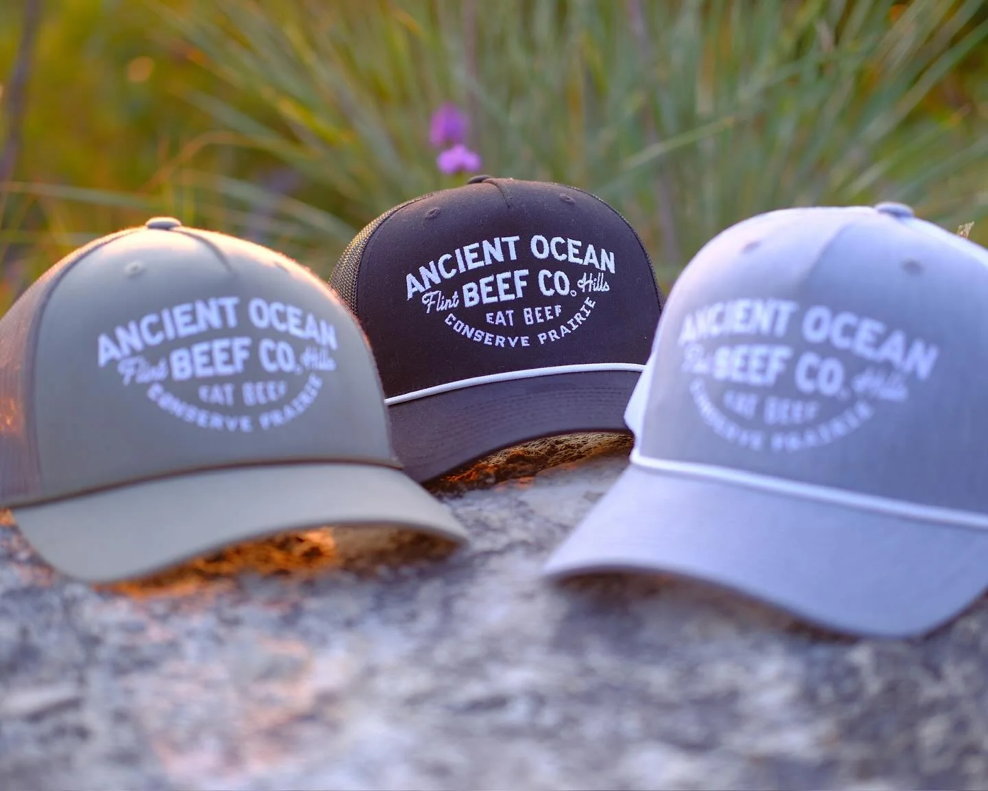 We&rsquo;ve restocked our Ancient Ocean trucker hats, perfect for cowpokes or city slickers, getting dirty or looking good. Get them 20% off tomorrow at the indoor winter market inside @manhattanbrewing from 10am-2pm. Grab some beef for the week and 