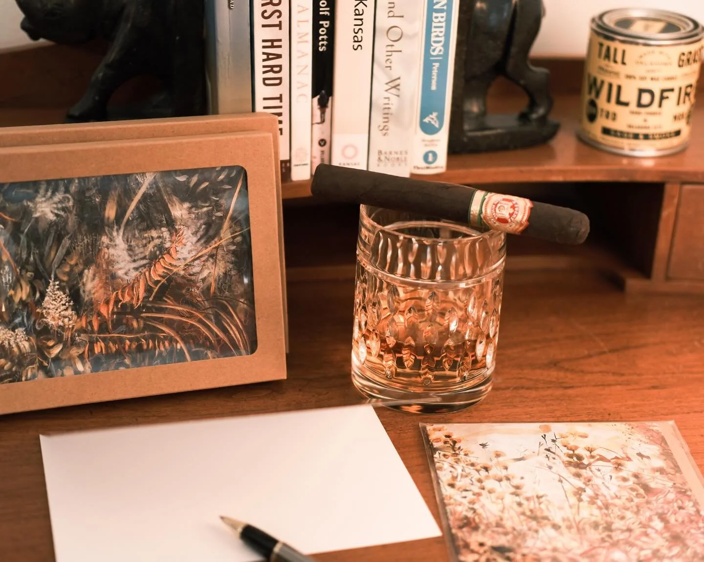 We&rsquo;re thrilled to once again partner with @kelly_in_the_prairy to provide these stunning prairie art notecards, blank inside and featuring original designs that illuminate the colors and textures of the tallgrass prairie. These cold winter days