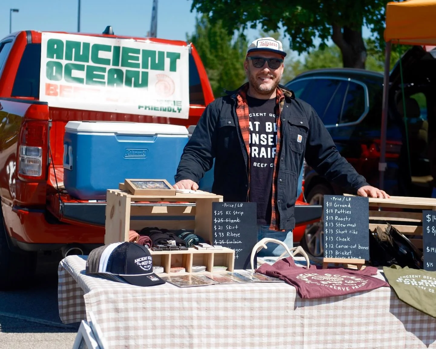 Saturdays are now market days. Come see us at the Downtown MHK Farmers Market from 8am&ndash;1pm for prairie-friendly beef and farm fresh eggs.

Since this is our first season at the market, we may not be in the exact same spot each week&mdash;so you