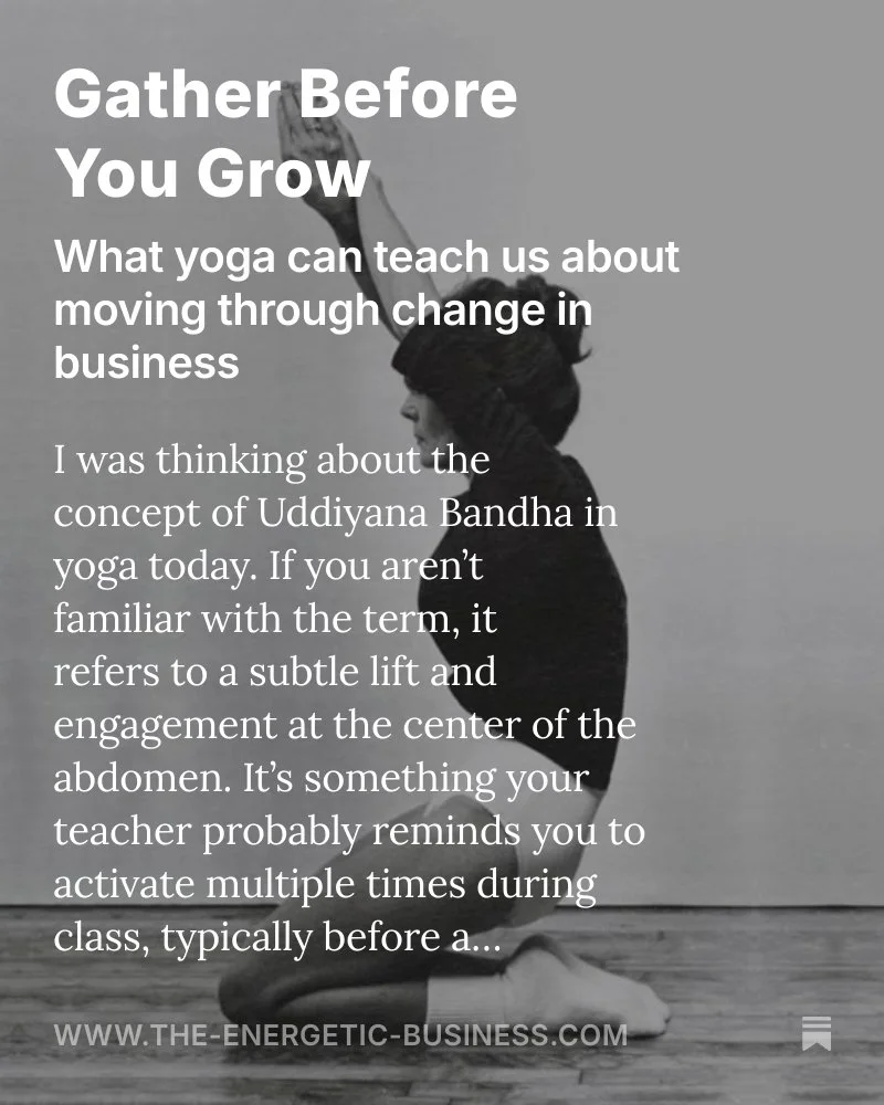 Gather Before you Grow