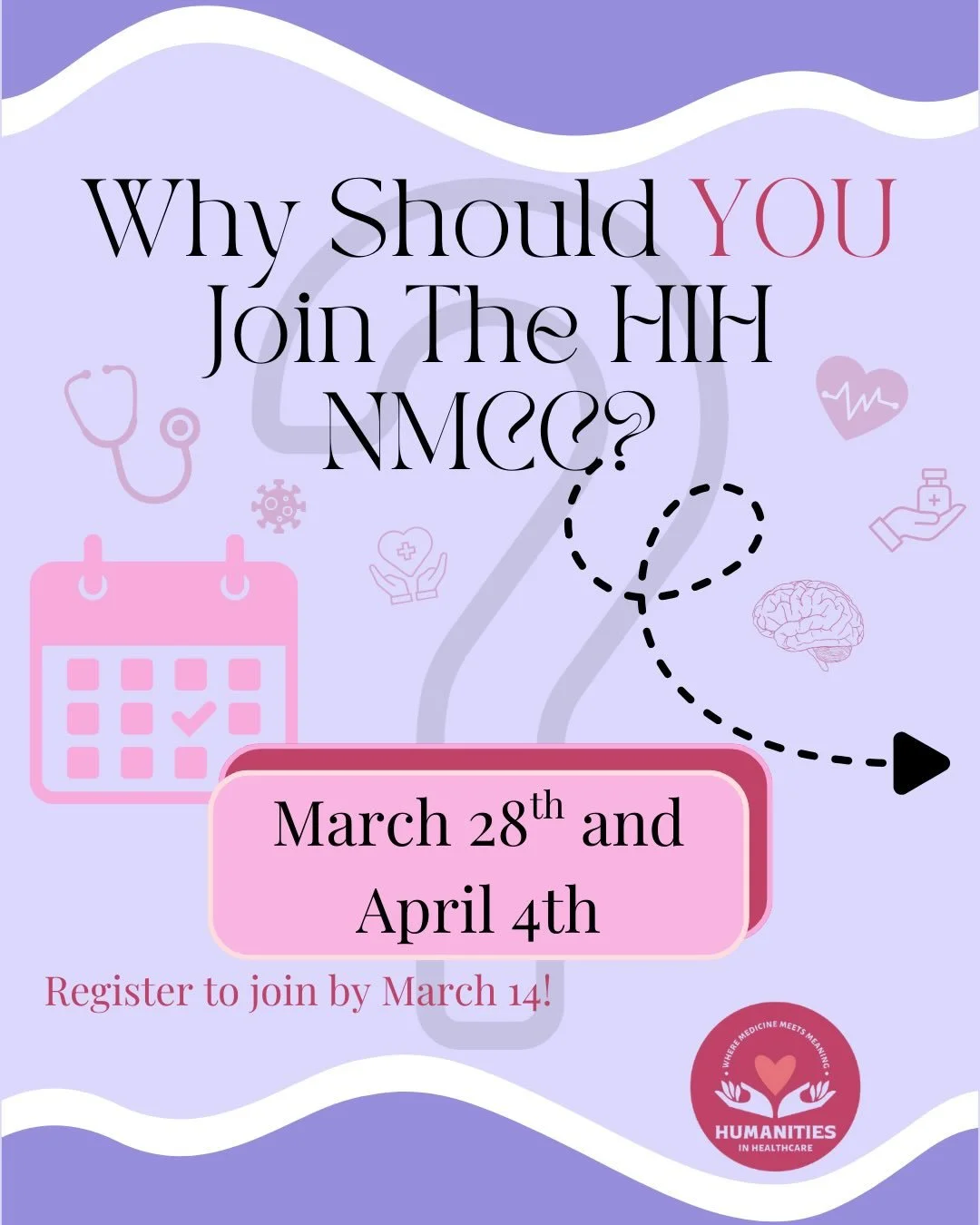 Registration for our annual Narrative Medicine Case Competition closes MARCH 14! 

The link to register is in our bio!🩺

If you are Interested in healthcare, systemic barriers, and patient stories, the NMCC provides an opportunity to come up with in