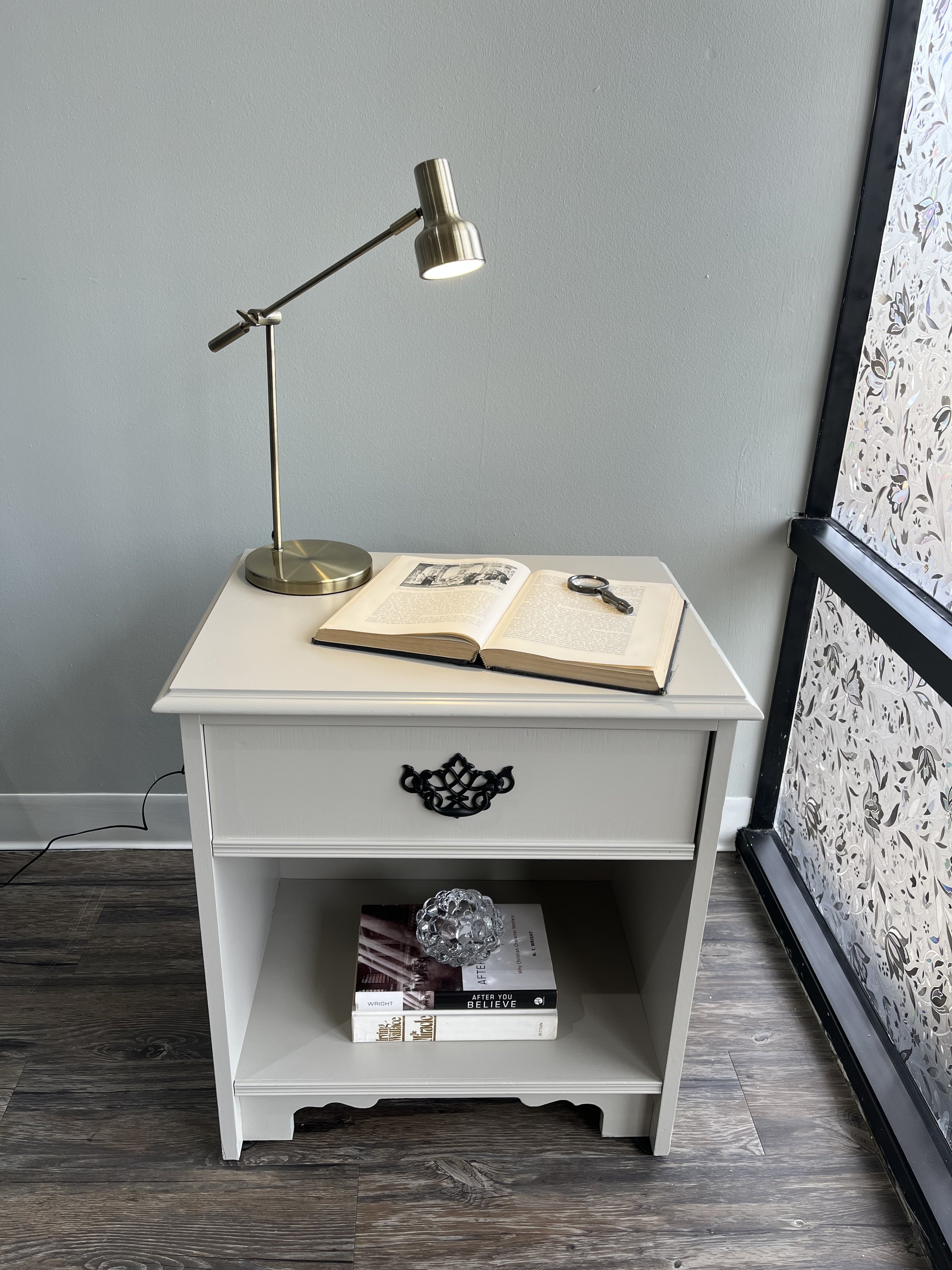 Gray Nightstand