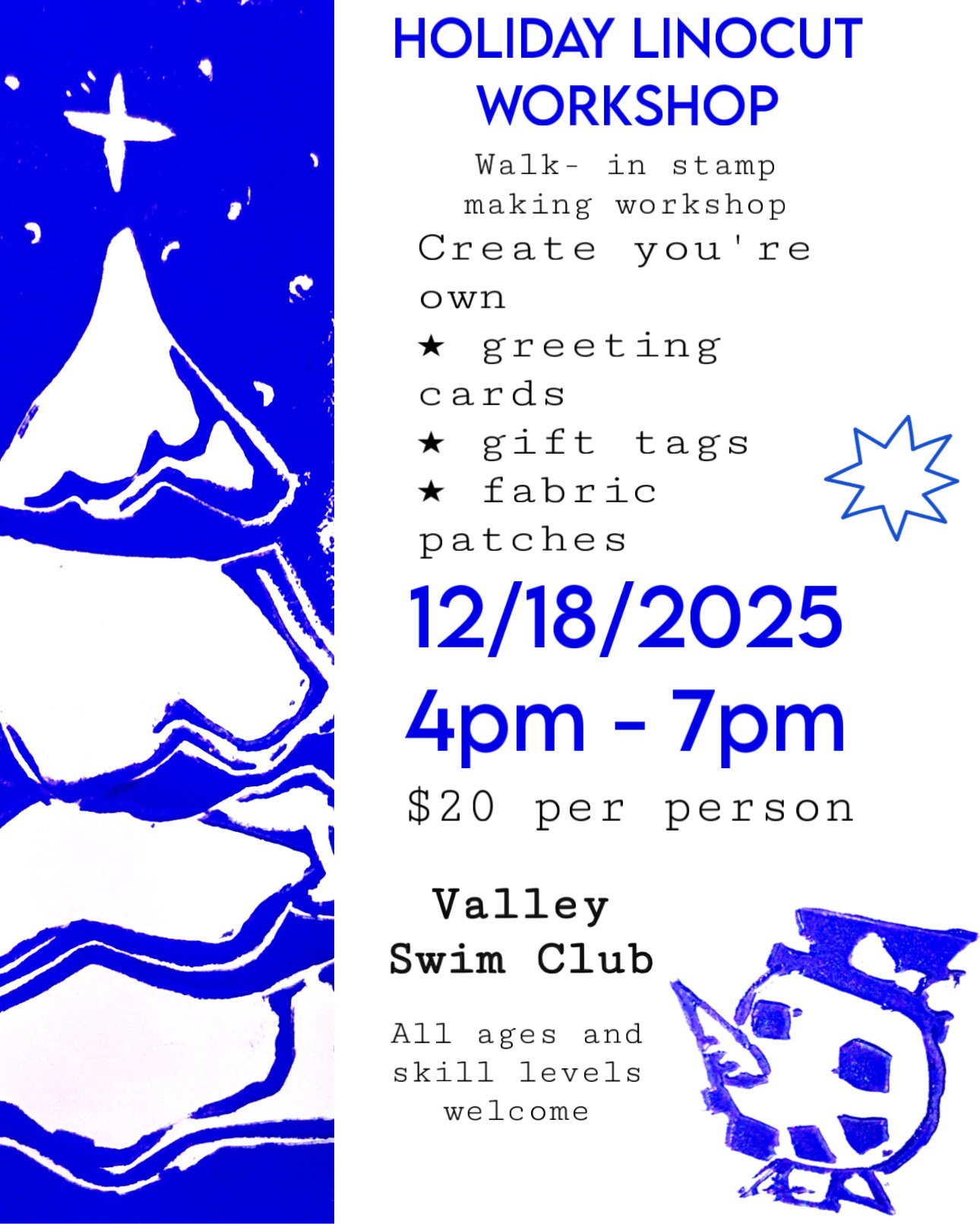 LINOCUT holiday cards