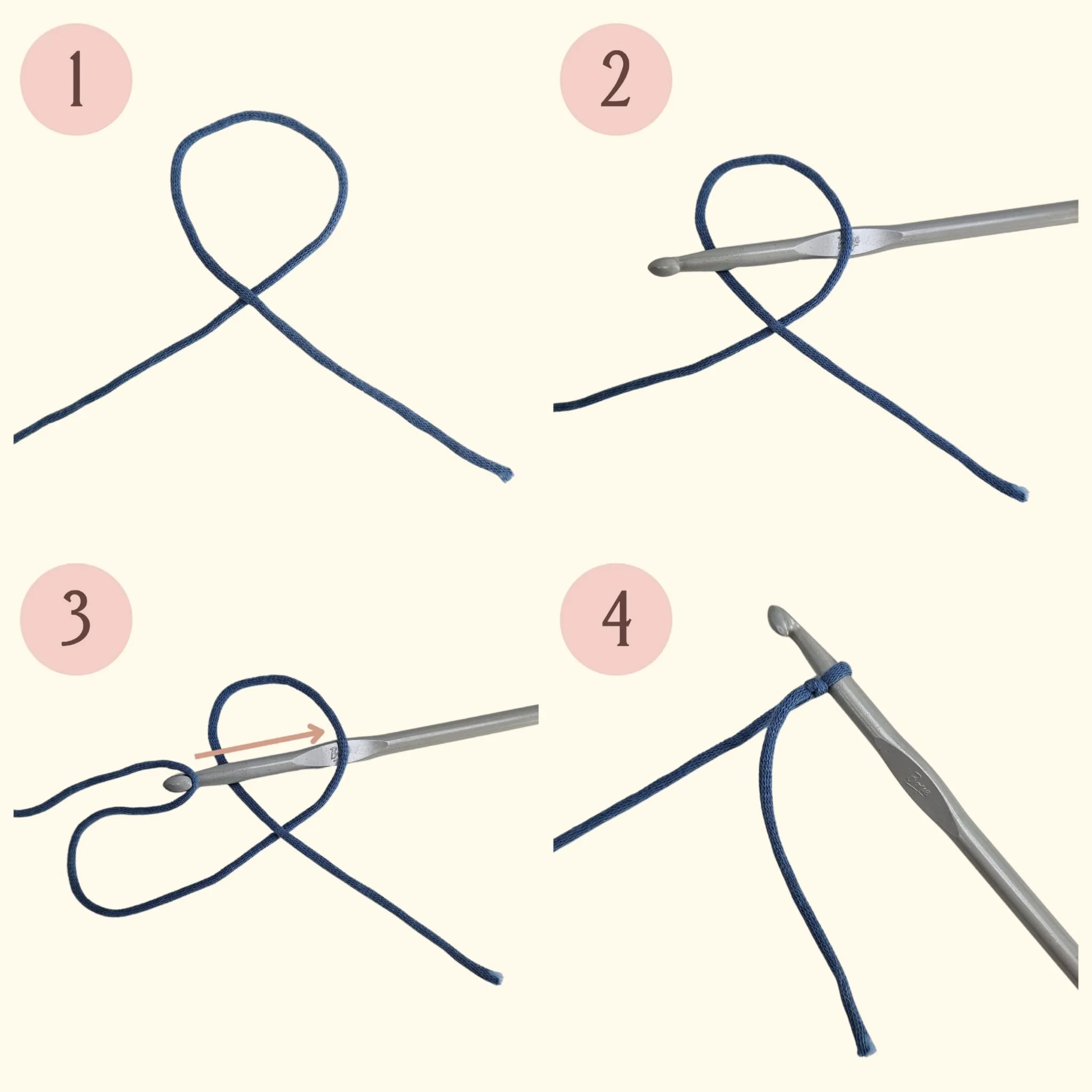 how to create a slip knot in crochet