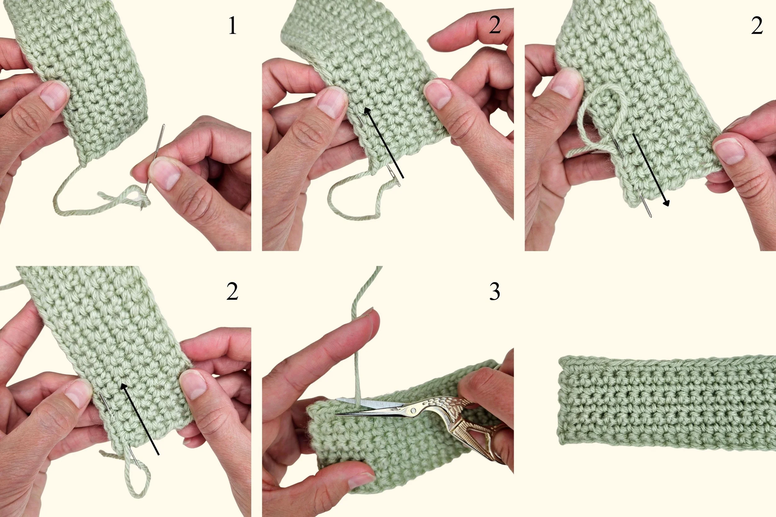 How to weave in ends in crochet