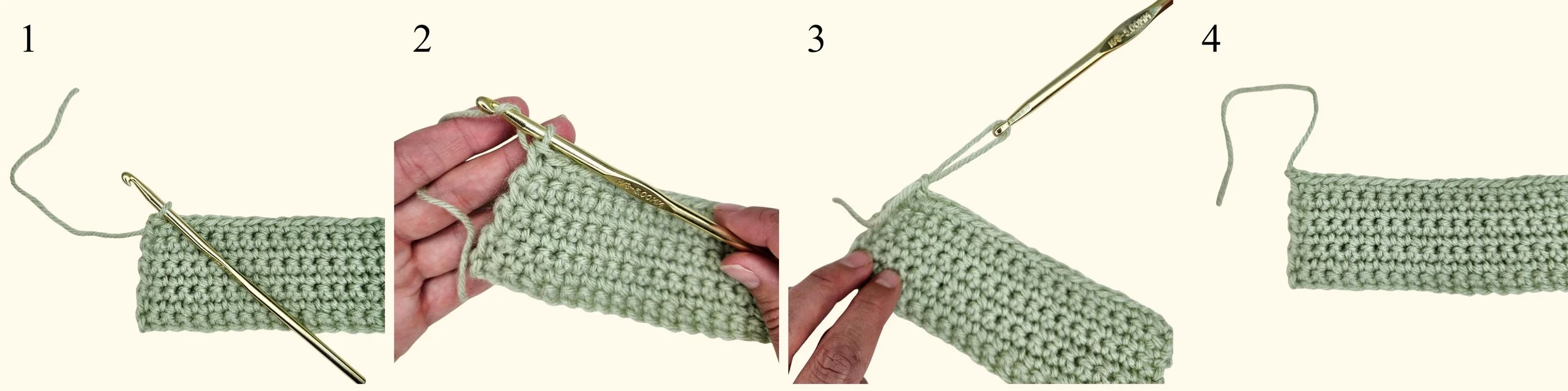 how to fasten off in crochet for beginners
