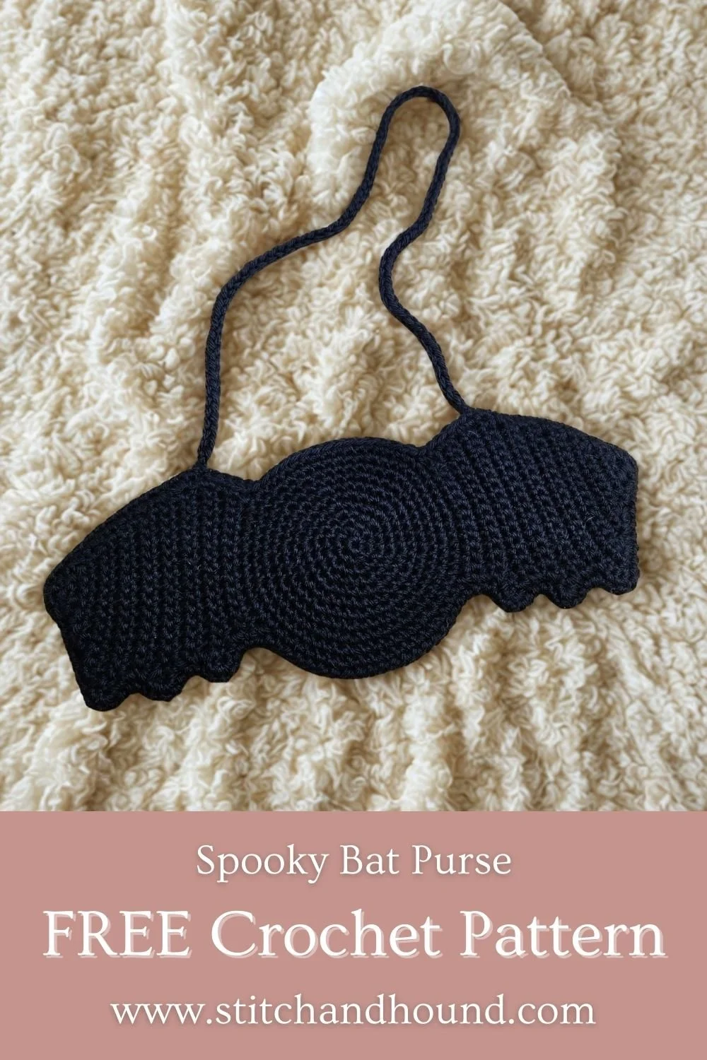 Crochet Bat Purse Pattern: Free Spooky Halloween Bag Tutorial — Stitch ...