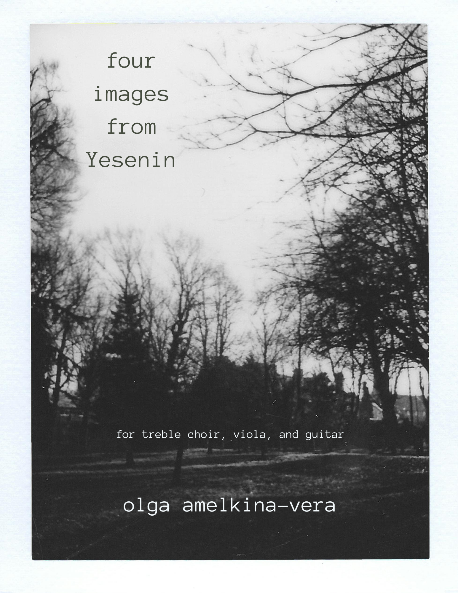 “Four Images from Yesenin” receives its world premiere at Columbia University in NYC