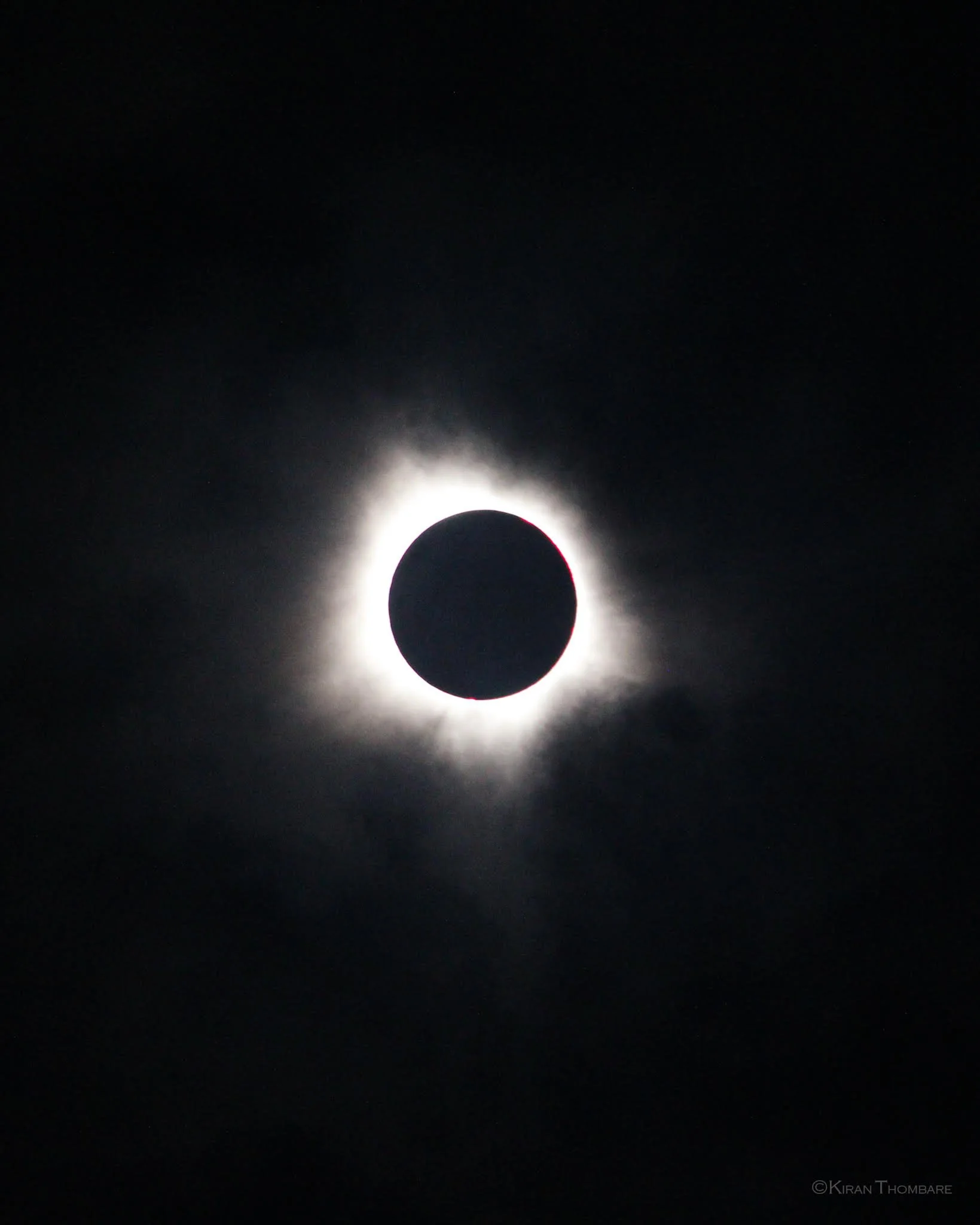 Totality of Solar Eclipse, Canada.