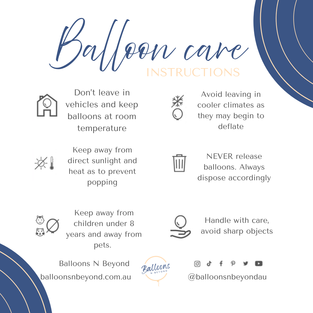 Balloon Care Instructions