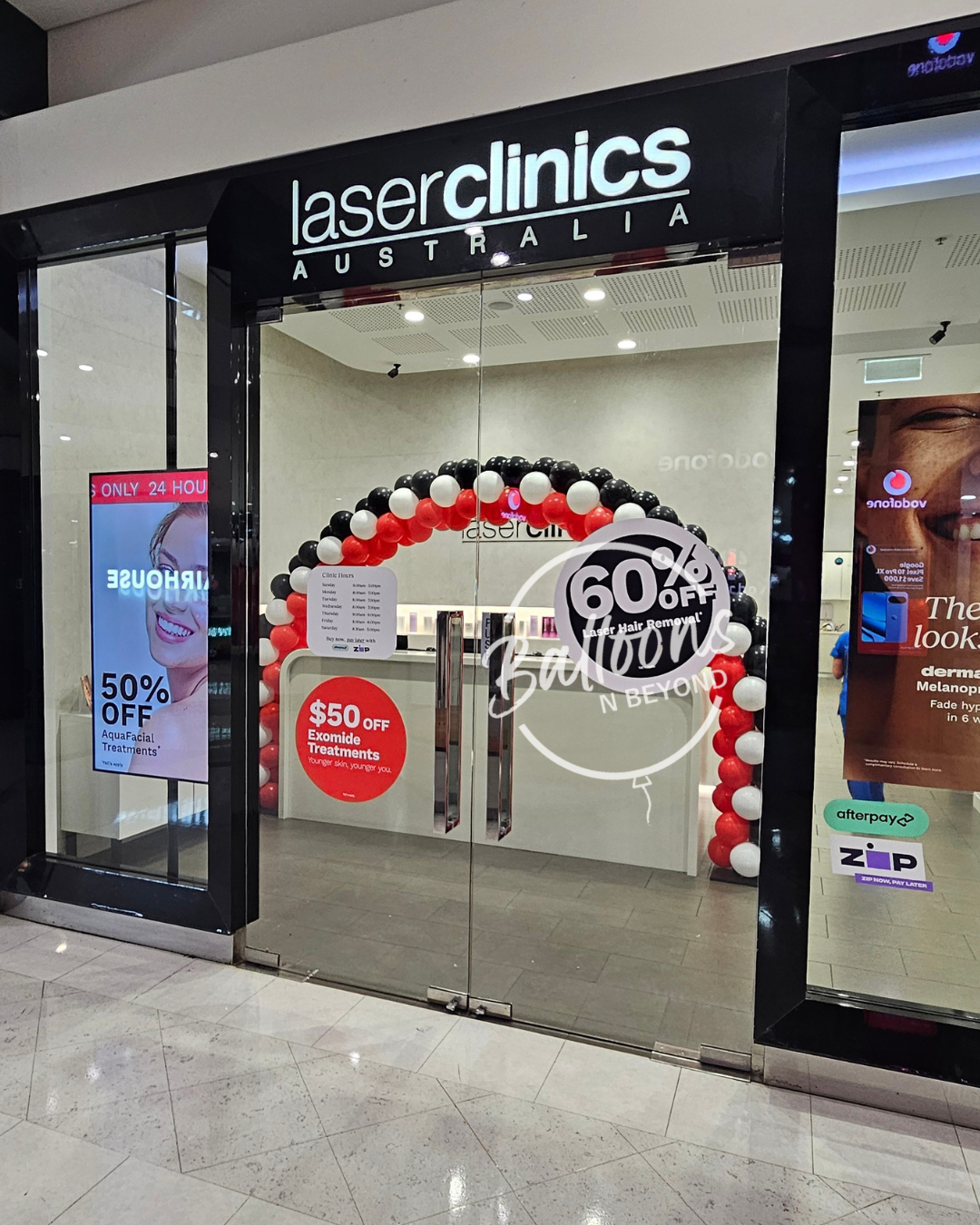 Laserclinics Kotara Balloon Arch - Balloons n Beyond Newcastle NSW .png
