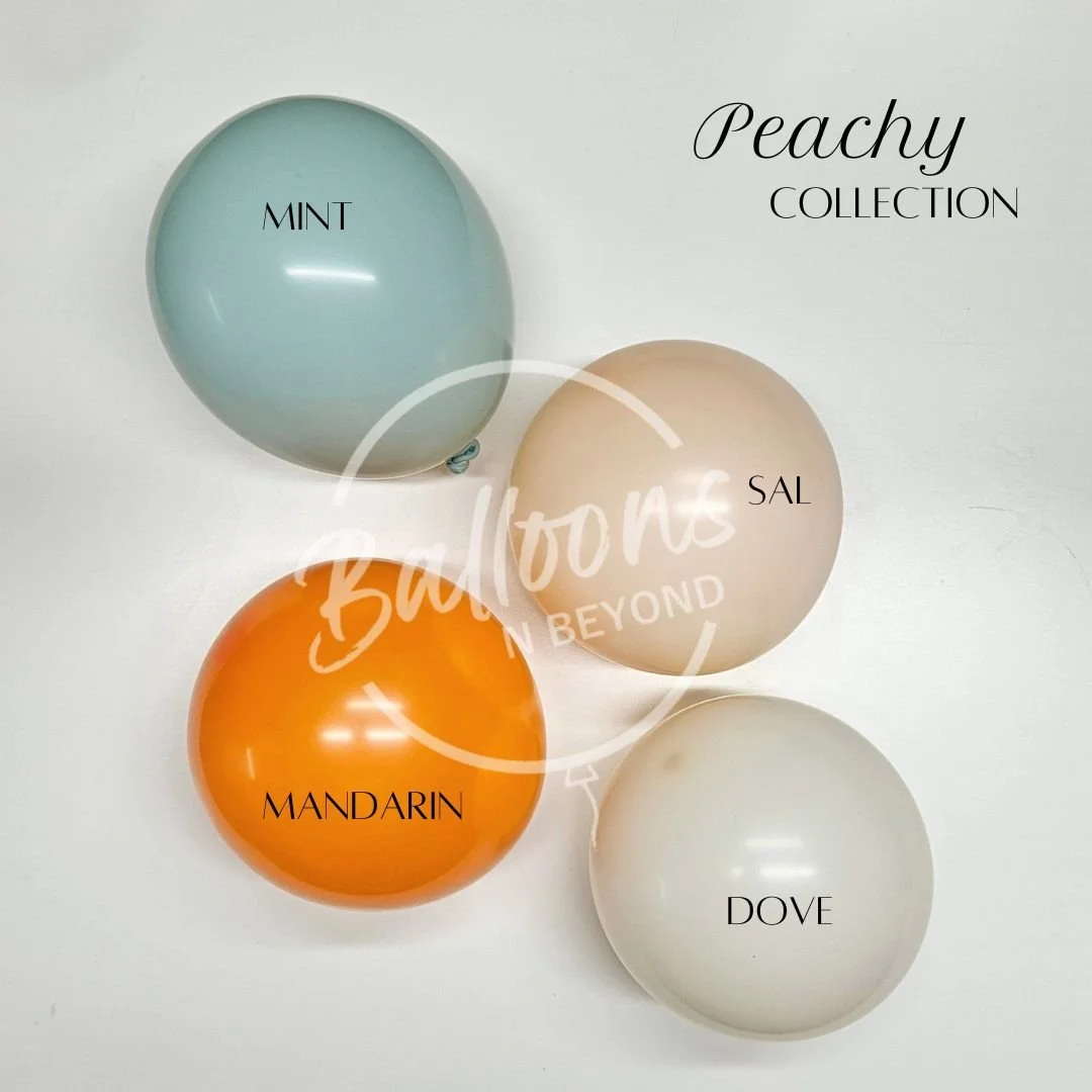 Balloons n Beyond Newcastle NSW - Balloon Colour Guide - Peachy