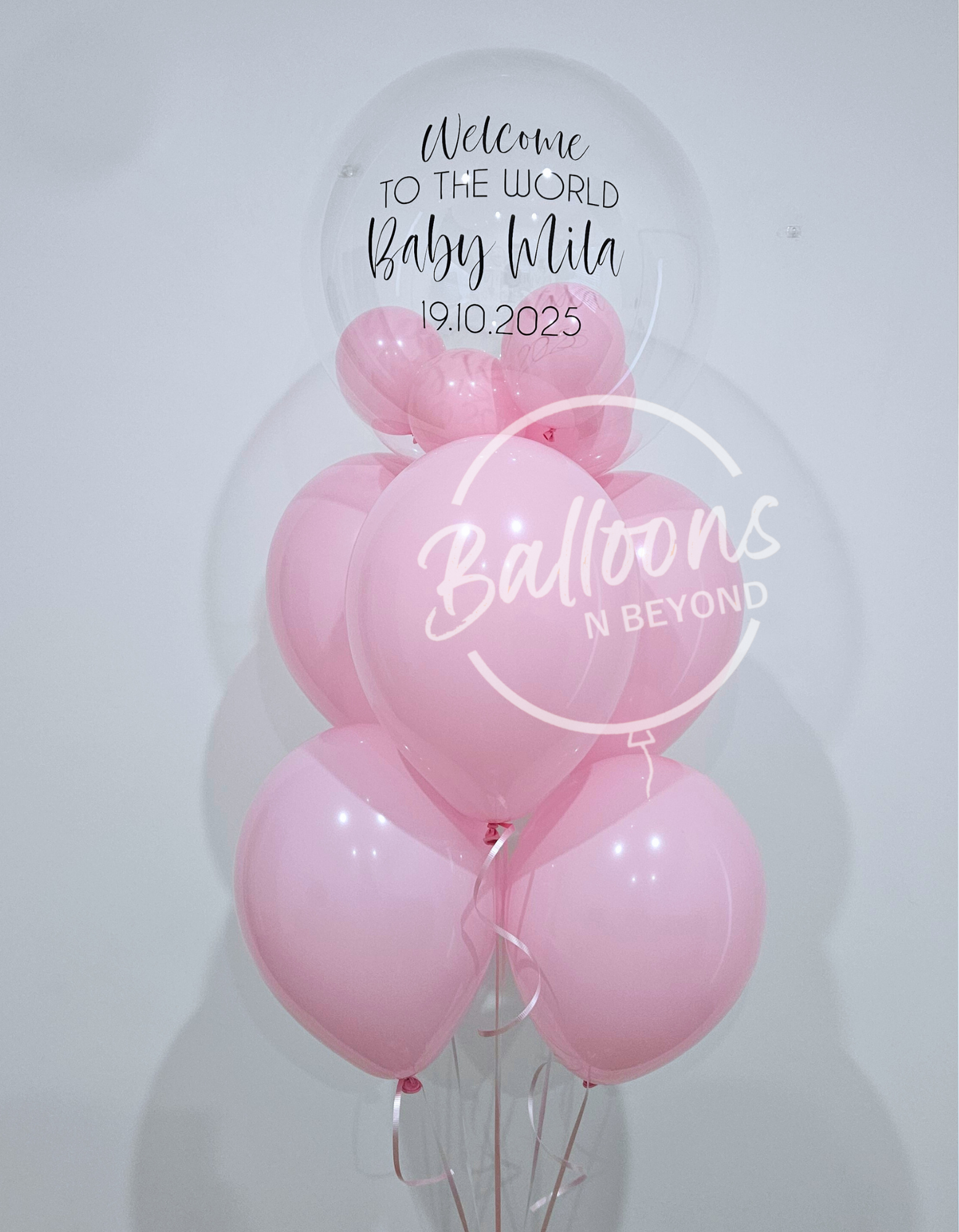 Helium Baby Balloons Newcastle NSW. Balloons n Beyond. Newcastle Delivery