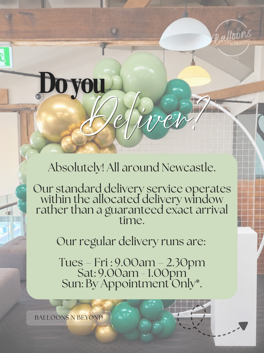 Balloon Delivery Newcastle NSW. Balloons N Beyond Newcastle. Newcastle Delivery NSW