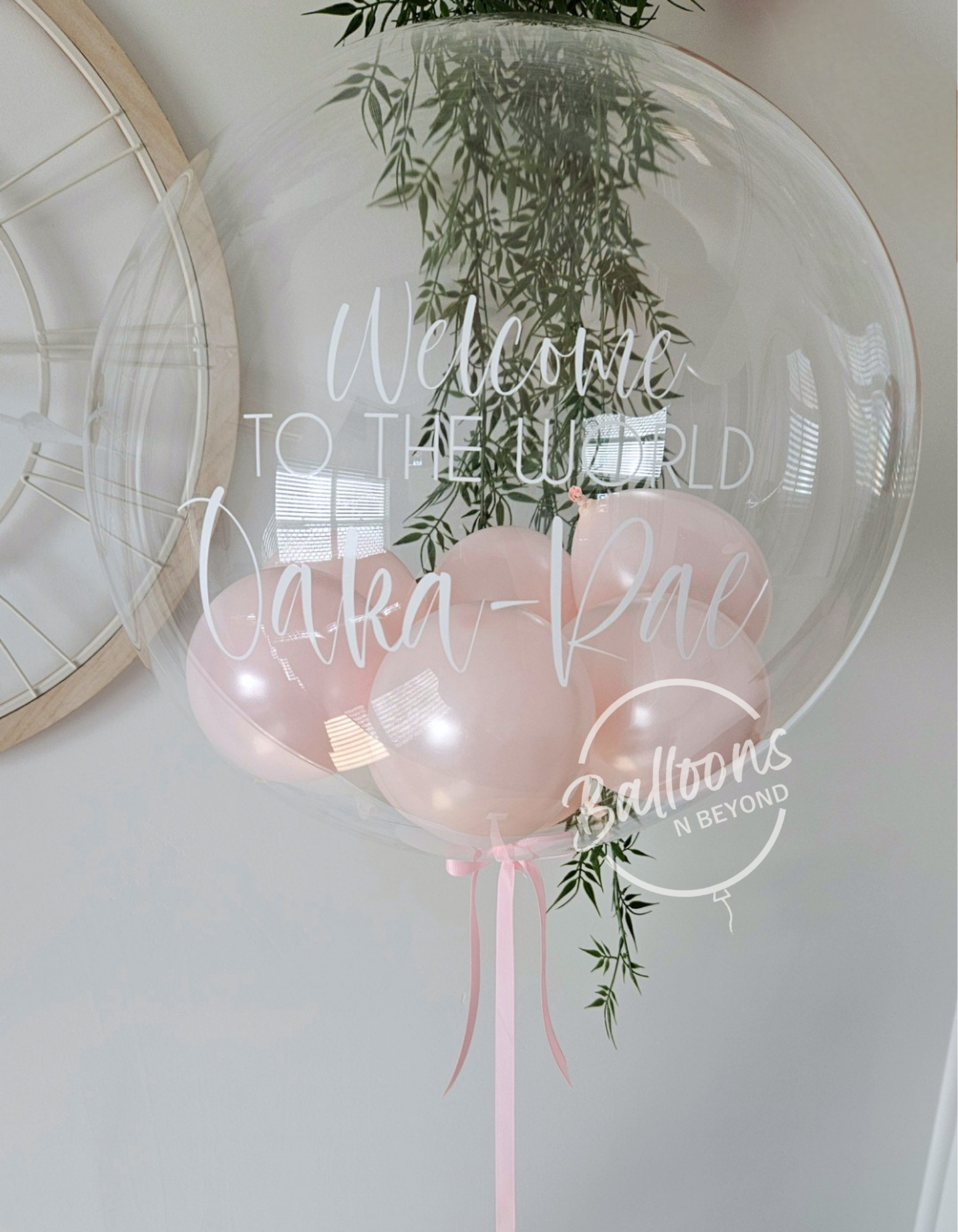 Custom Baby Balloon Newcastle NSW. Balloons n Beyond Newcastle