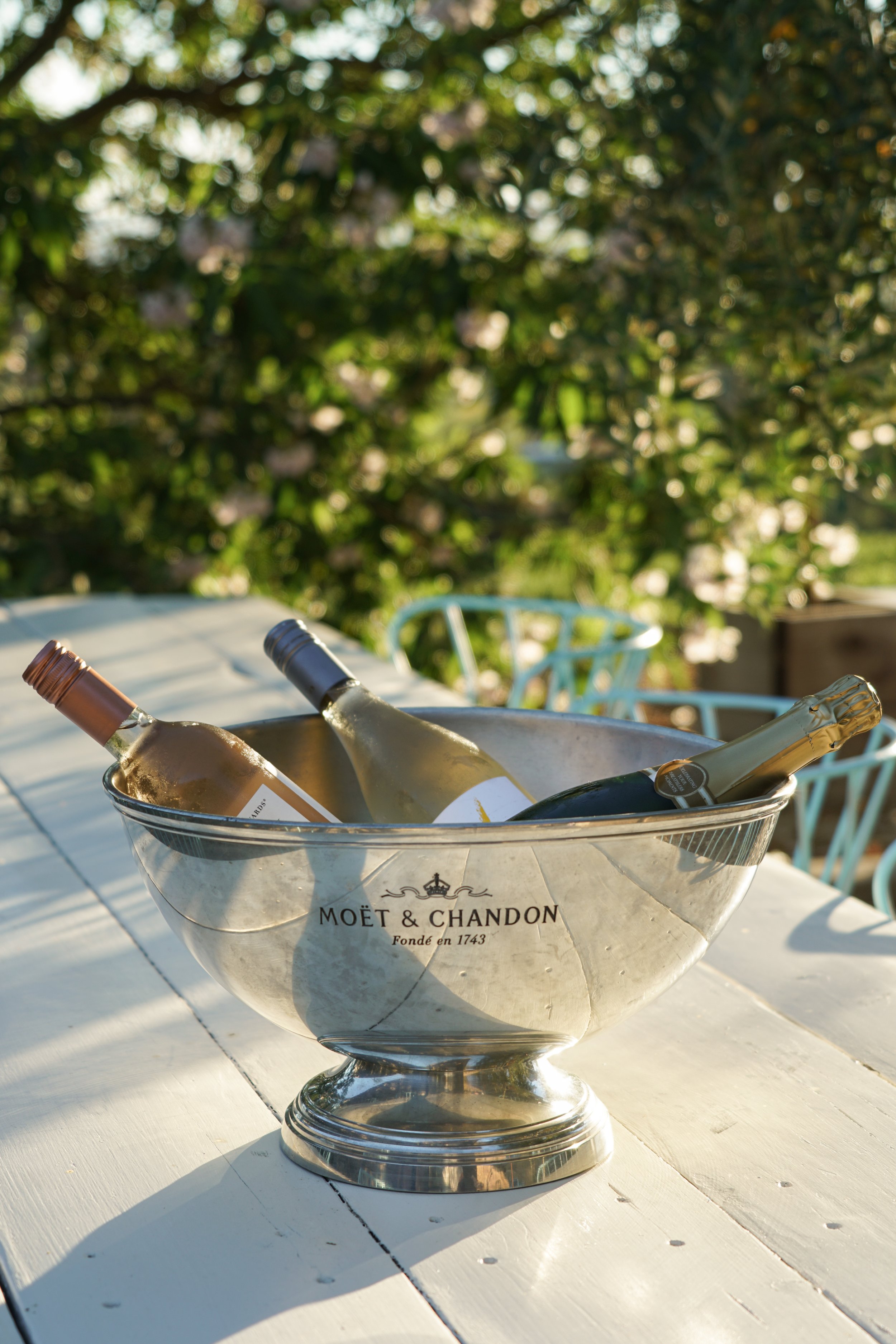 Vintage Pewter Campagne Bucket